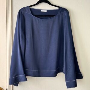 Prologue•Navy Bell Sleeve Top•Sz L/XL